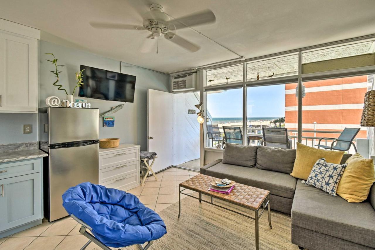 Oceanfront Resort Studio On Virginia Beach! Bagian luar foto